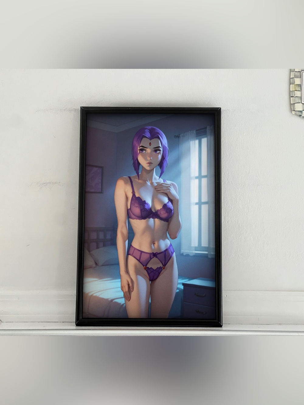 Teen Titans Raven Art pinup girl Poster